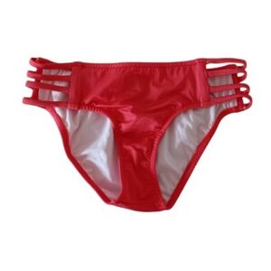 VENUS Sunset Pink Strappy Mid Rise Bikini Bottom, size 6